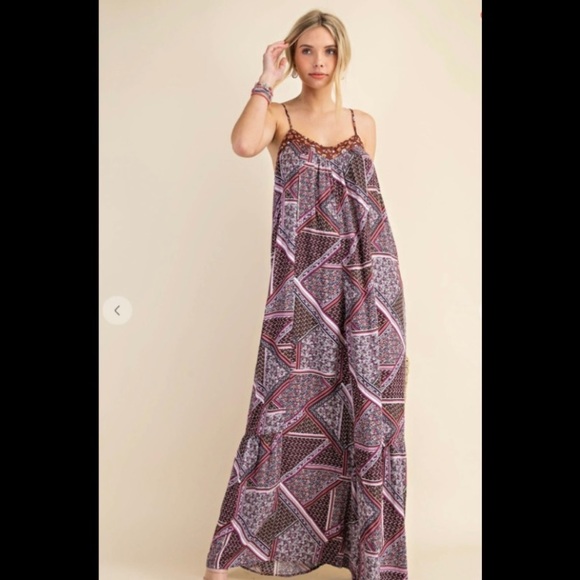 Kori Pants - Scarf print multi color jumpsuit